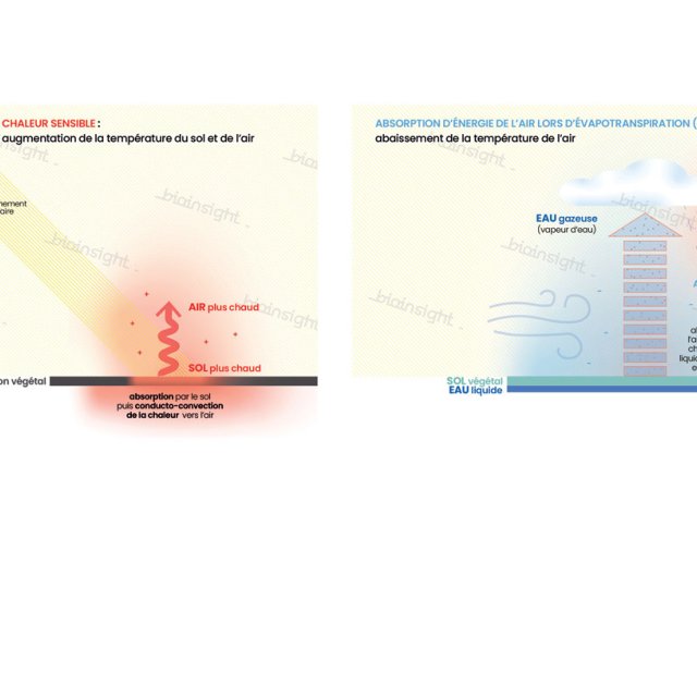 La chaleur sensible correspond à l’augmentation de  la température d’une matière sans modifier son état ; L’énergie qui change l’état physique d’une matière sans changer sa température est la chaleur latente. 
