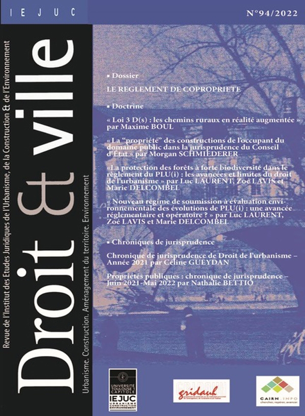 La protection des forêts à forte biodiversité dans le règlement du PLU(i) : les avancées et limites du droit de l’urbanisme